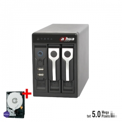 Dahua NVR4208V-8PoE, incl. 1TB Opslag, 8 IP camera's