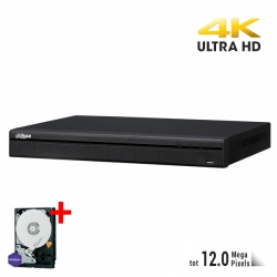 Dahua NVR5232-16PoE-4KS2 incl. 4TB Opslag, voor 32 IP (4K) camera's