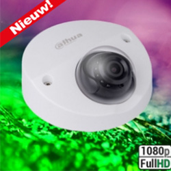 Dahua HDBW4231FP-AS 1080p D/N 3 Axis WDR V-vormige Vandaal Dome 2.8mm lens